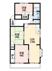 サンメゾン一ッ木Ⅱの物件間取画像